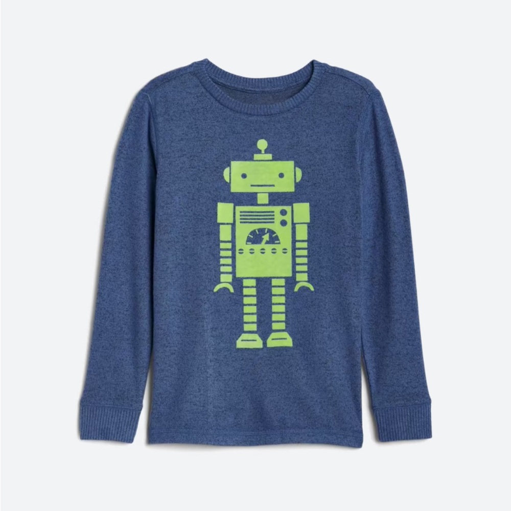 Rumi + Ryder Long Sleeve Robot 🤖 Cozy Crew 🫶